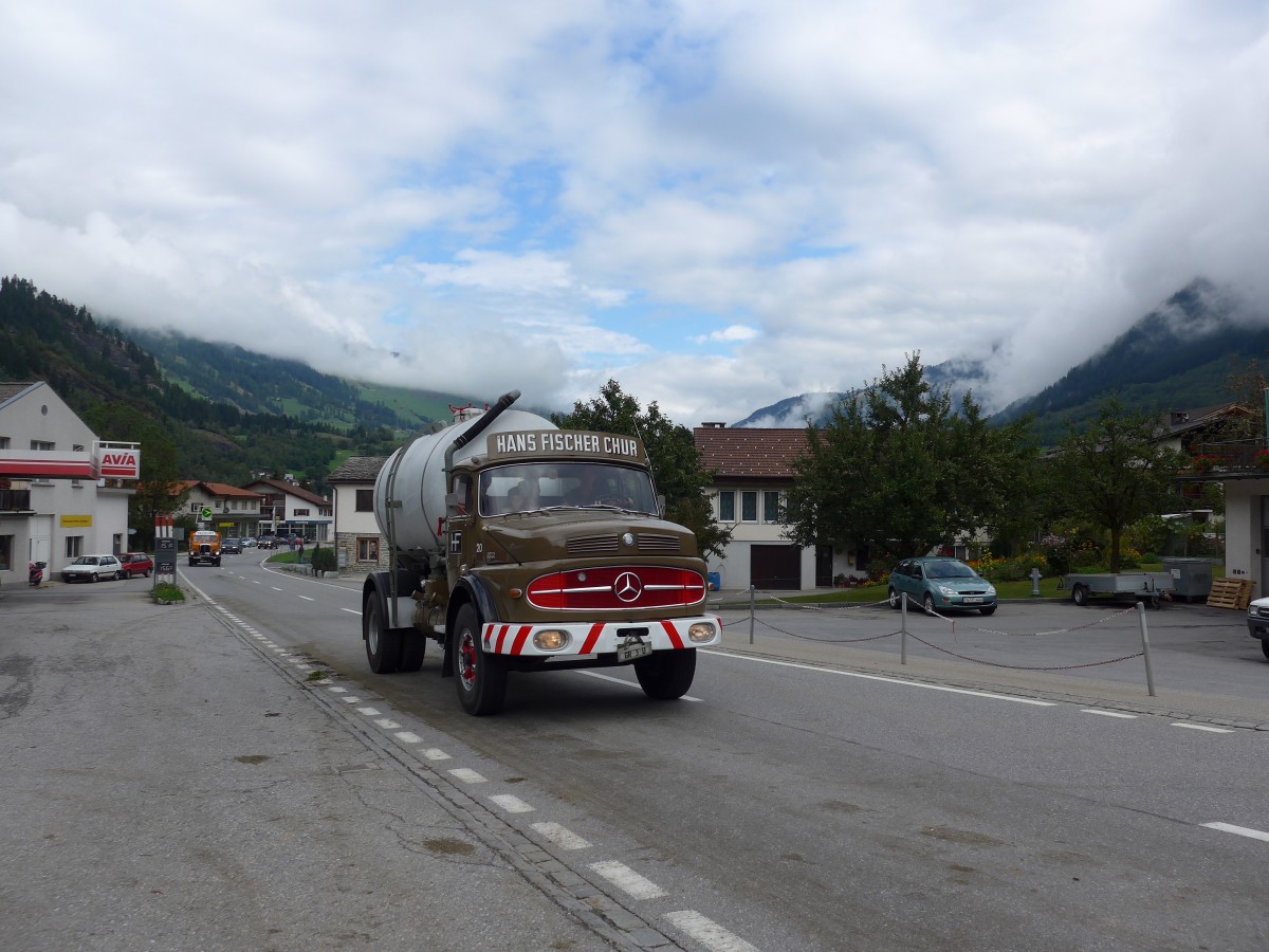 (165'280) - Fischer, Chur - Nr. 20/GR 3 U - Mercedes am 19. September 2015 in Andeer, Tgavugl