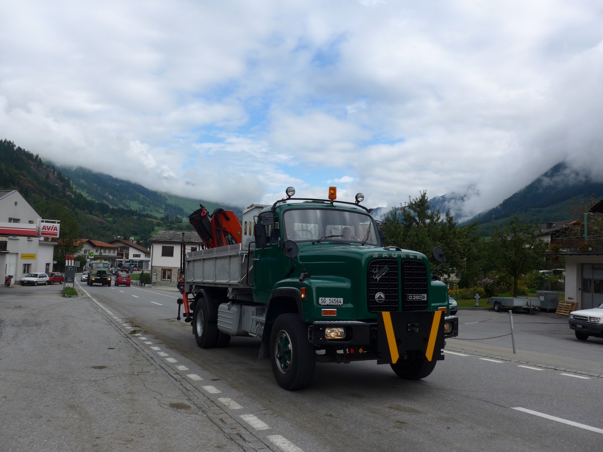 (165'288) - Saurer - SG 14'564 - am 19. September 2015 in Andeer, Tgavugl