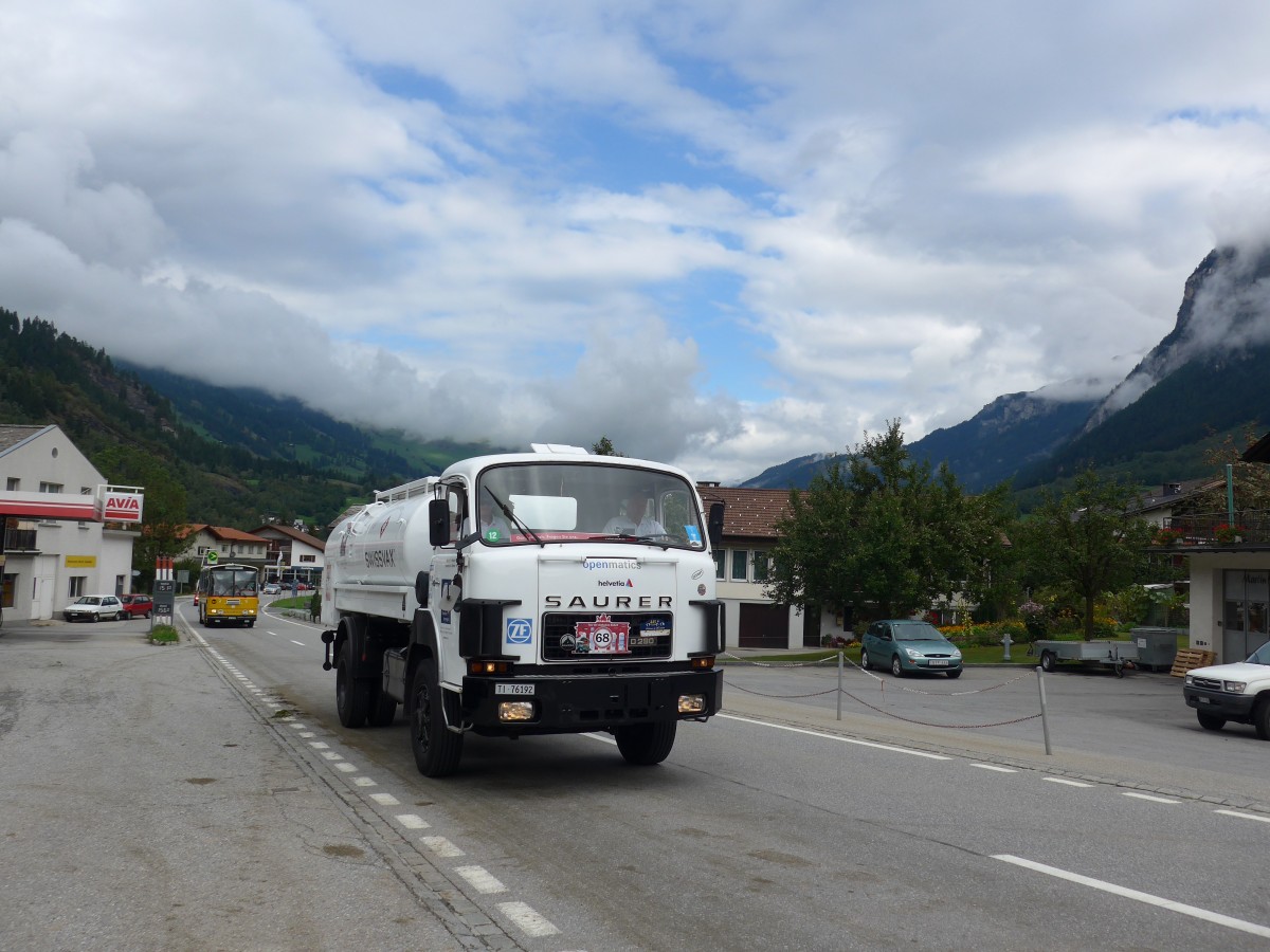 (165'381) - Adis, H�nenberg - TI 76'192 - Saurer am 19. September 2015 in Andeer, Tgavugl