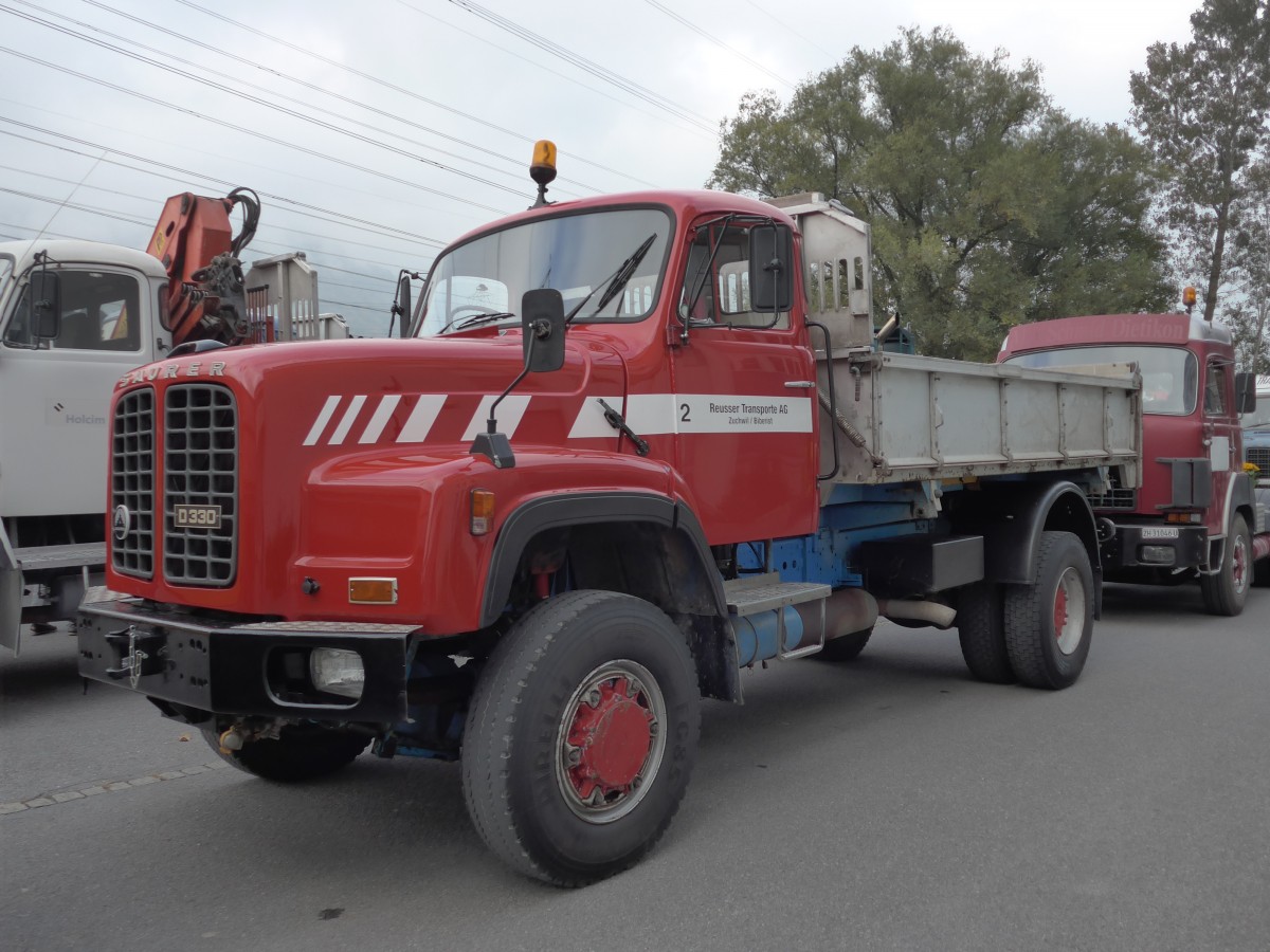 (166'105) - Reusser, Zuchwil - Nr. 2/GL 2792 - Saurer am 10. Oktober 2015 in Sch�nis, Bicoareal