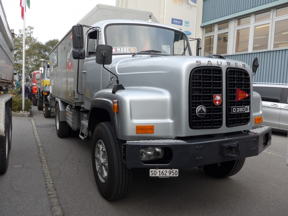 (166'107) - Saurer - SO 162'950 - am 10. Oktober 2015 in Sch�nis, Bicoareal