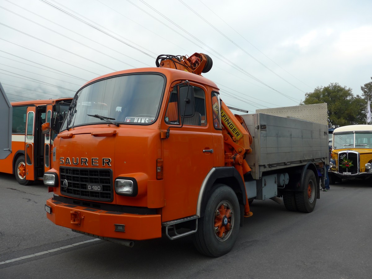 (166'115) - Saurer - SZ 200'093 - am 10. Oktober 2015 in Sch�nis, Bicoareal