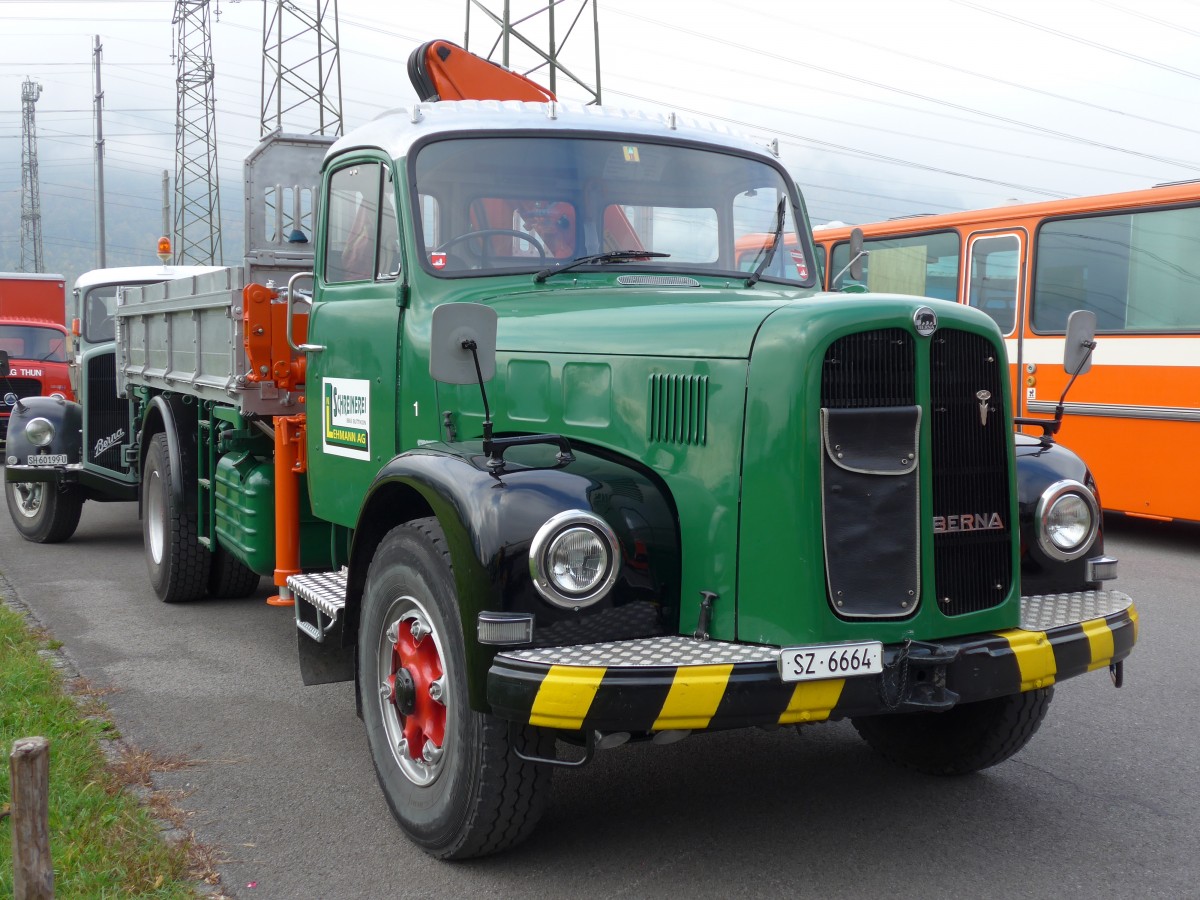 (166'118) - Lehmann, Buttikon - Nr. 1/SZ 6664 - Berna am 10. Oktober 2015 in Sch�nis, Bicoareal