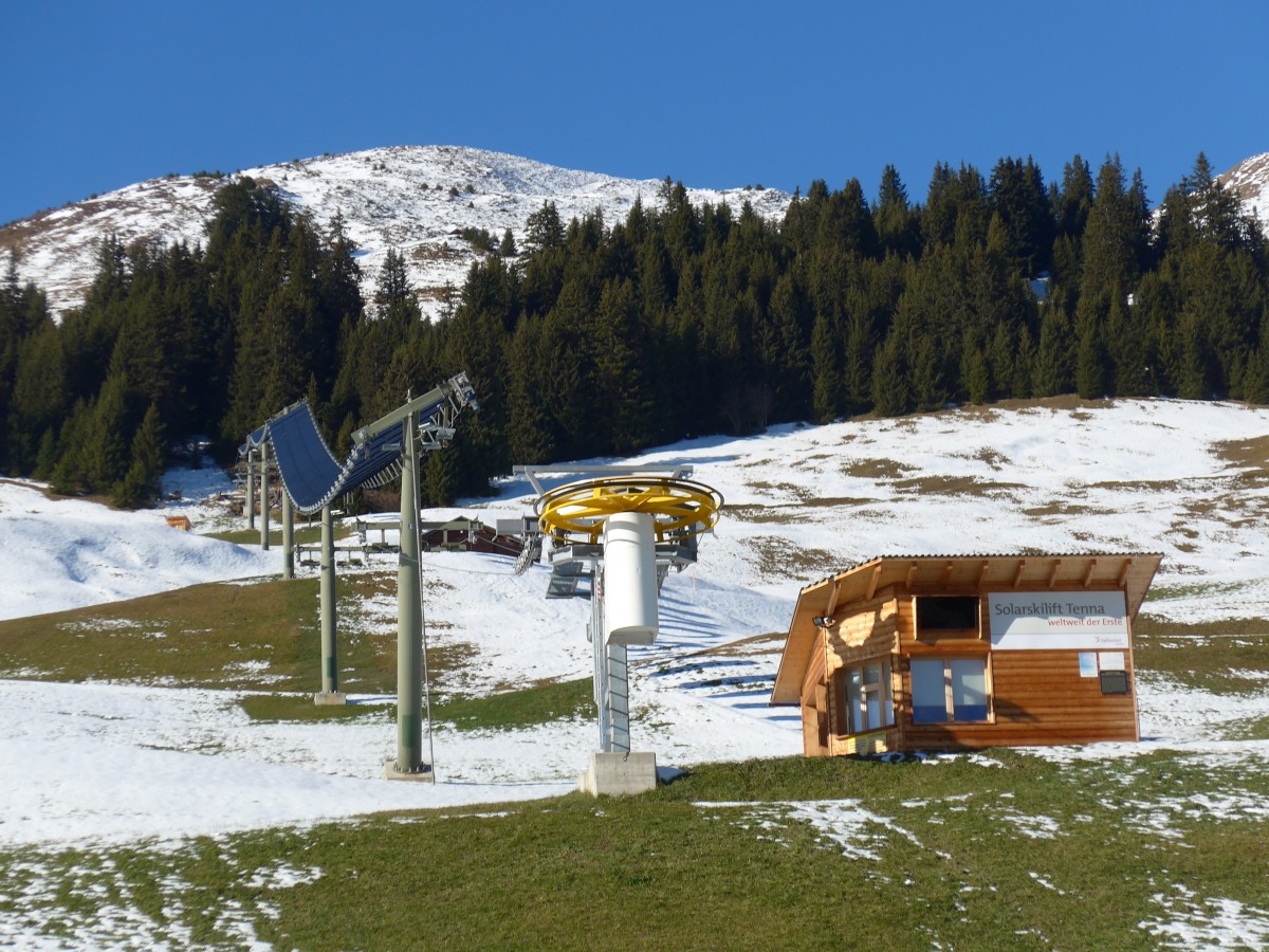 (167'640) - Weltweit der erste Solarskilift am 5. Dezember 2015 in Tenna