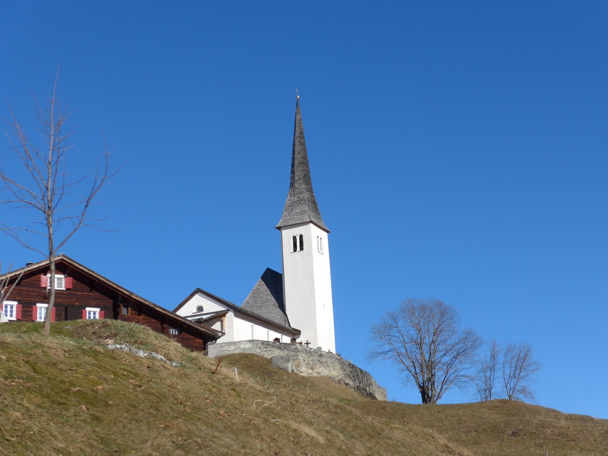(167'650) - Die Kirche in Tenna am 5. Dezember 2015