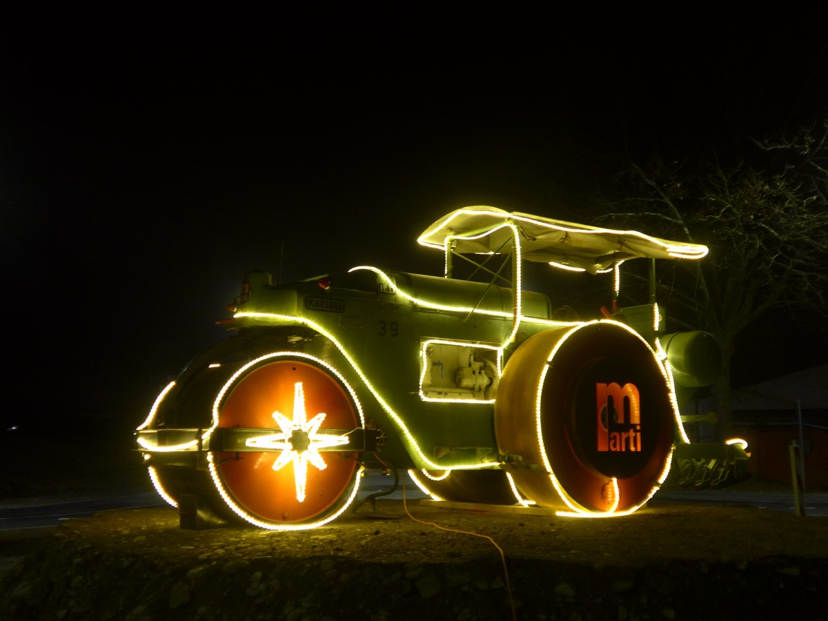 (167'875) - Marti - Nr. 39 - Strassenwalze am 22. Dezember 2015 in Thun, Allmend