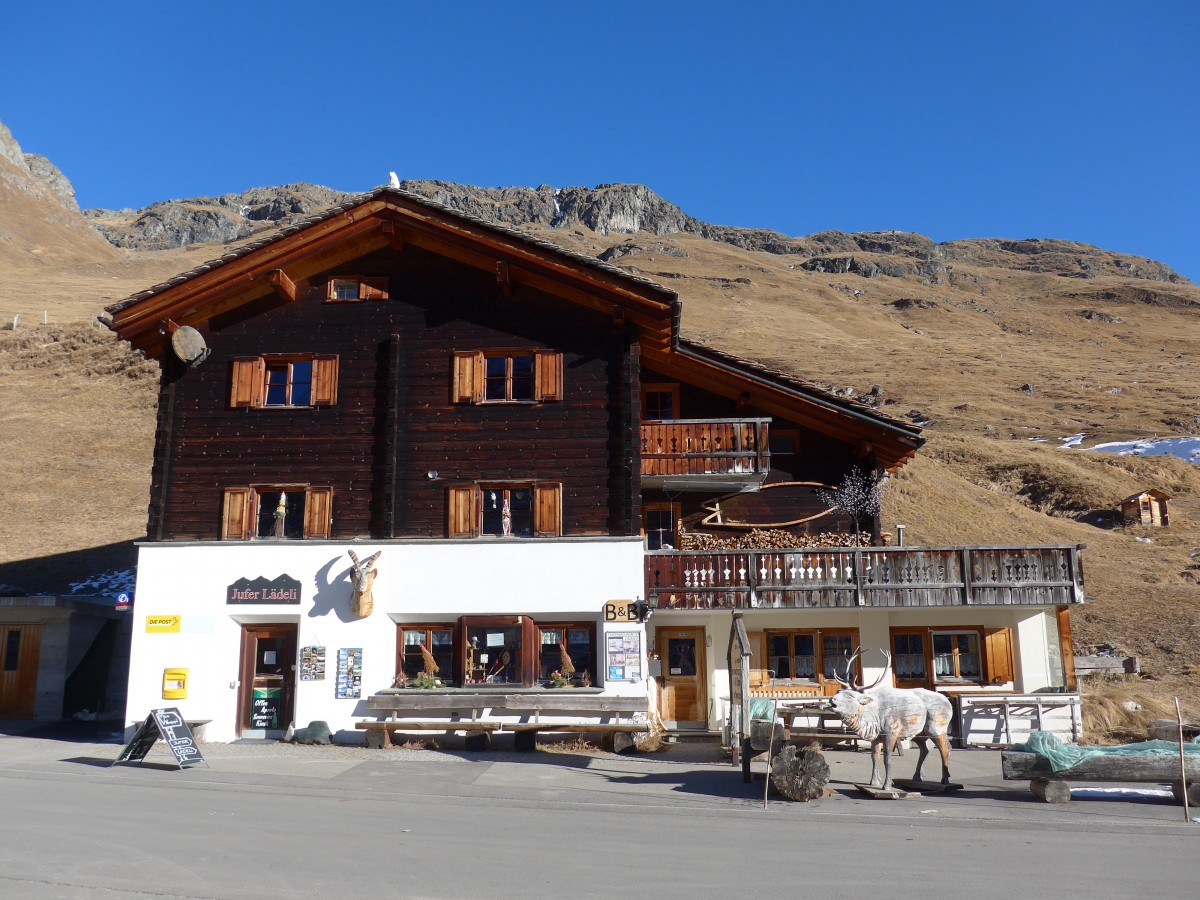 (168'076) - Jufer L�deli und Post am 29. Dezember 2015 in Juf