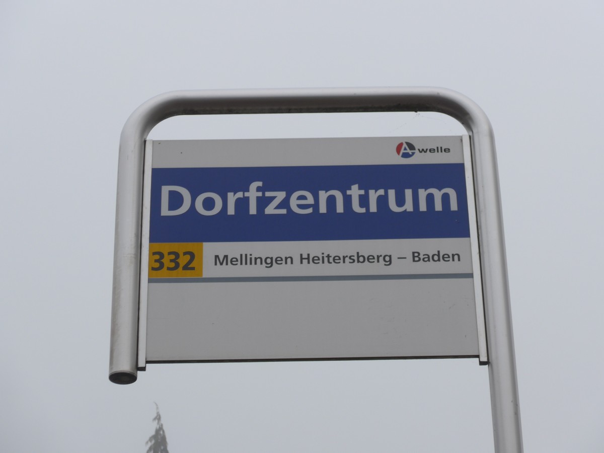 (168'136) - A-welle-Haltestelle - T�gerig, Dorfzentrum - am 30. Dezember 2015