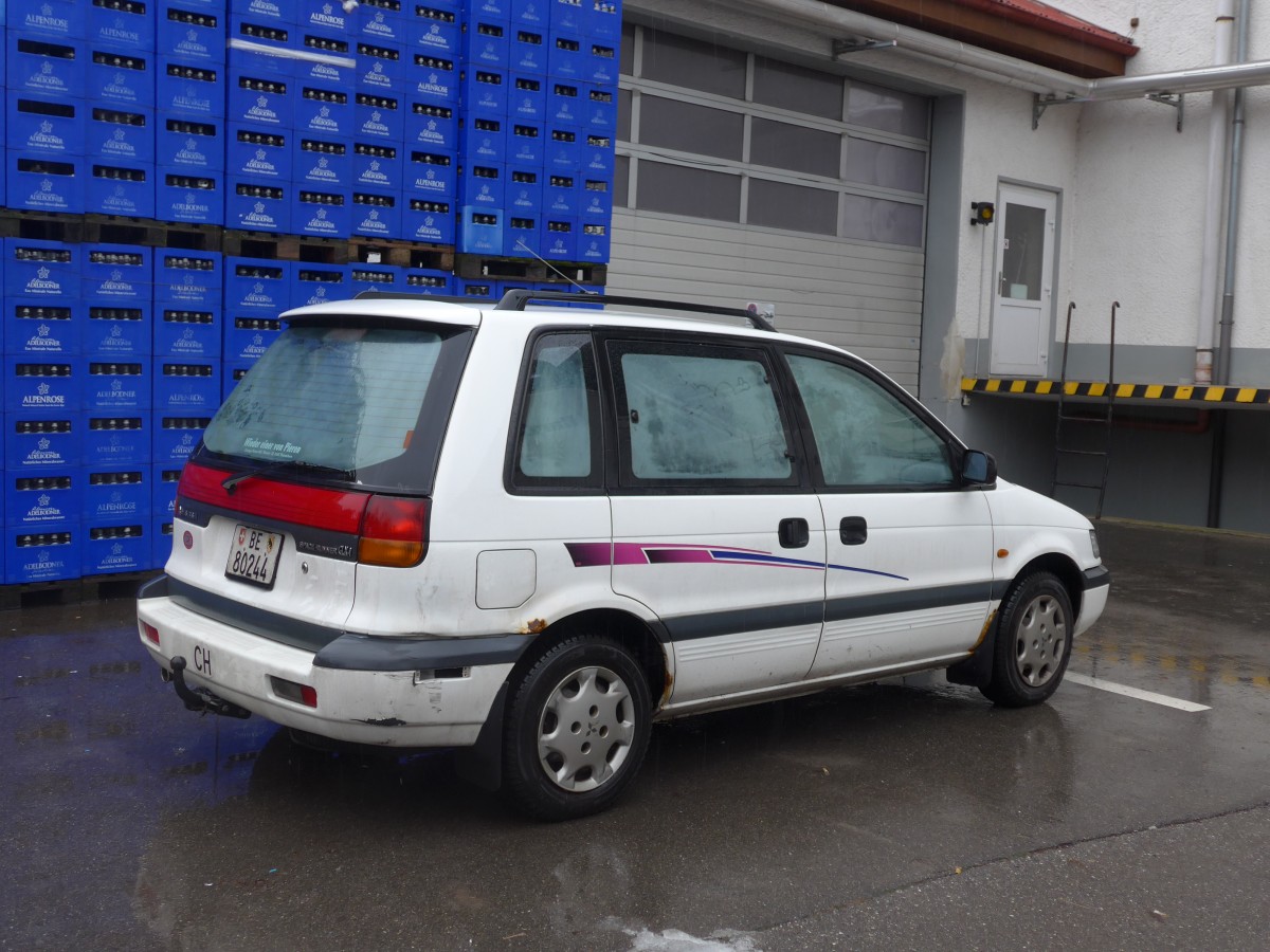 (168'385) - Mitsubishi - BE 80'244 - am 9. Januar 2016 in Adelboden, Mineralquelle