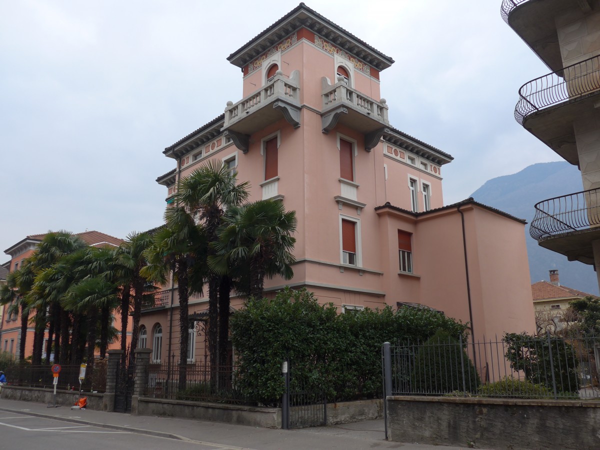(168'660) - Villa mit Palmen am 6. Februar 2016 in Bellinzona