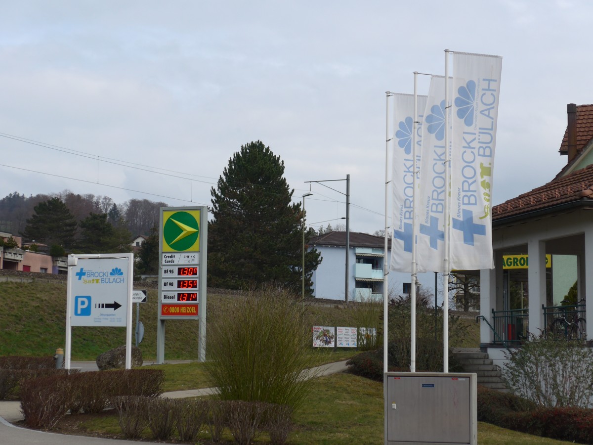 (168'874) - Werbung Blaues Kreuz Brocki B�lach am 24. Februar 2016