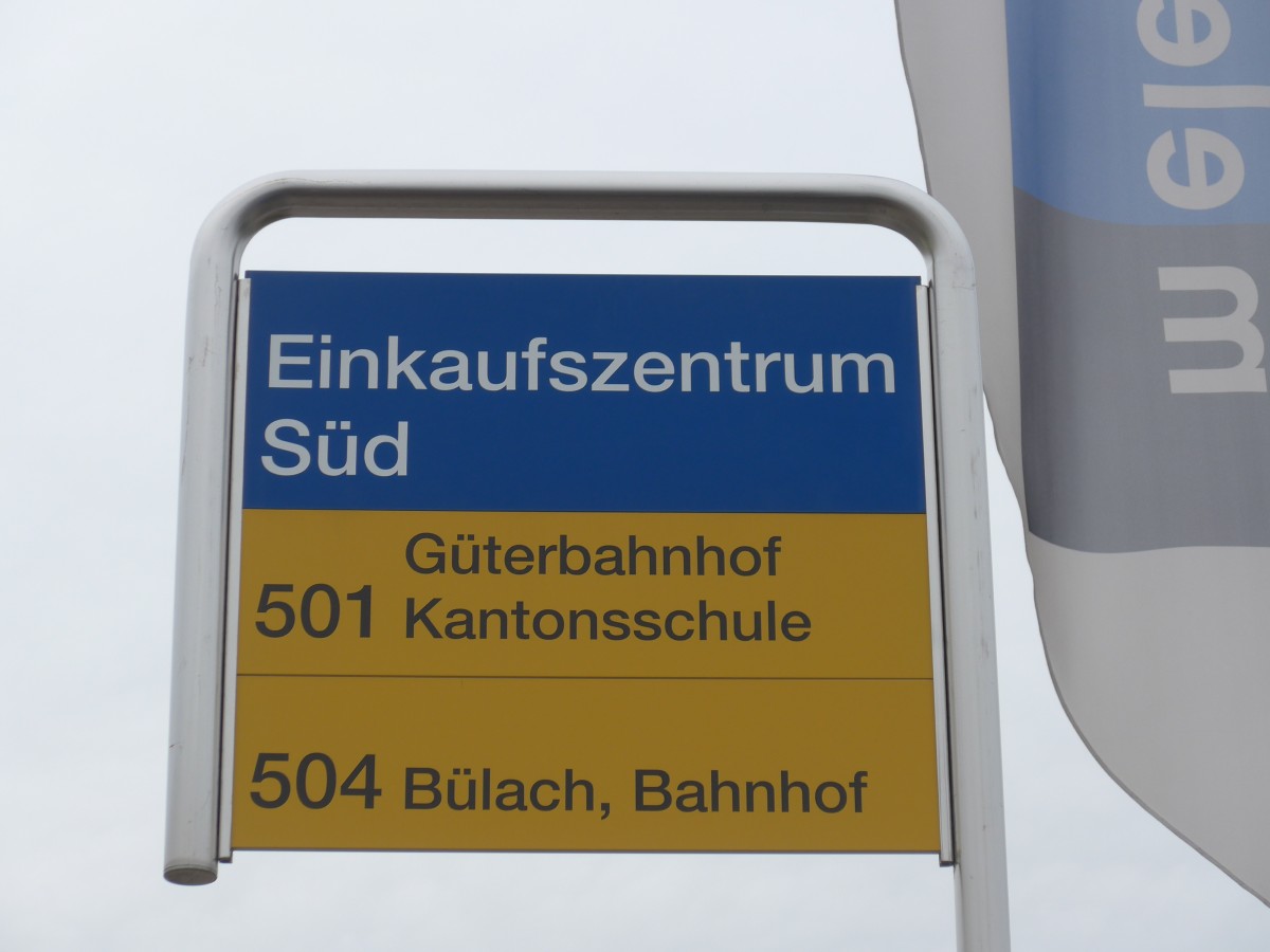 (168'882) - PostAuto-Haltestelle - B�lach, Einkaufszentrum S�d - am 24. Februar 2016