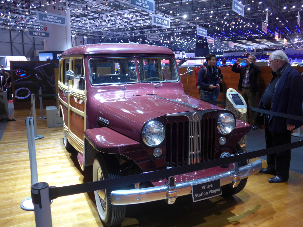 (169'156) - Willys Station Wagon am 7. M�rz 2016 im Autosalon Genf