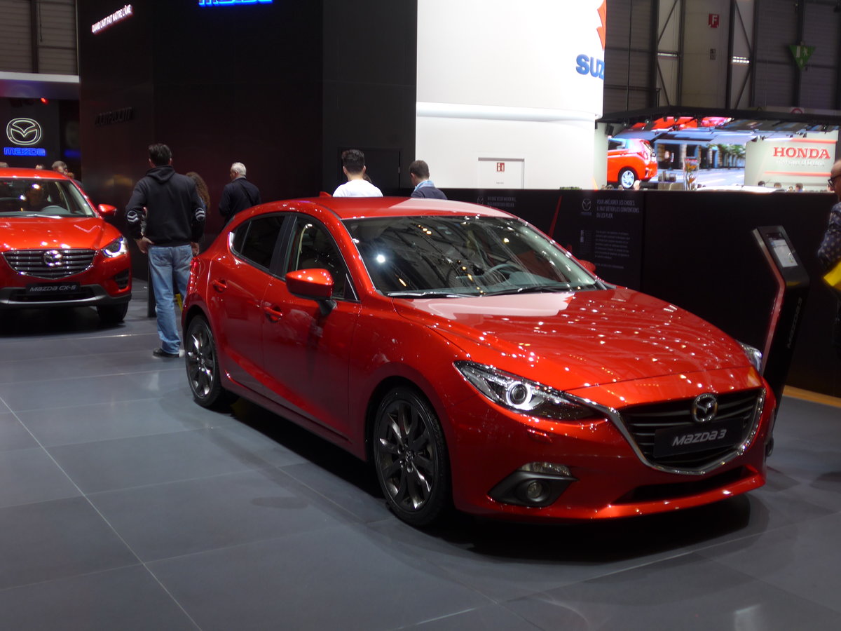 (169'181) - Mazda 3 am 7. M�rz 2016 im Autosalon Genf