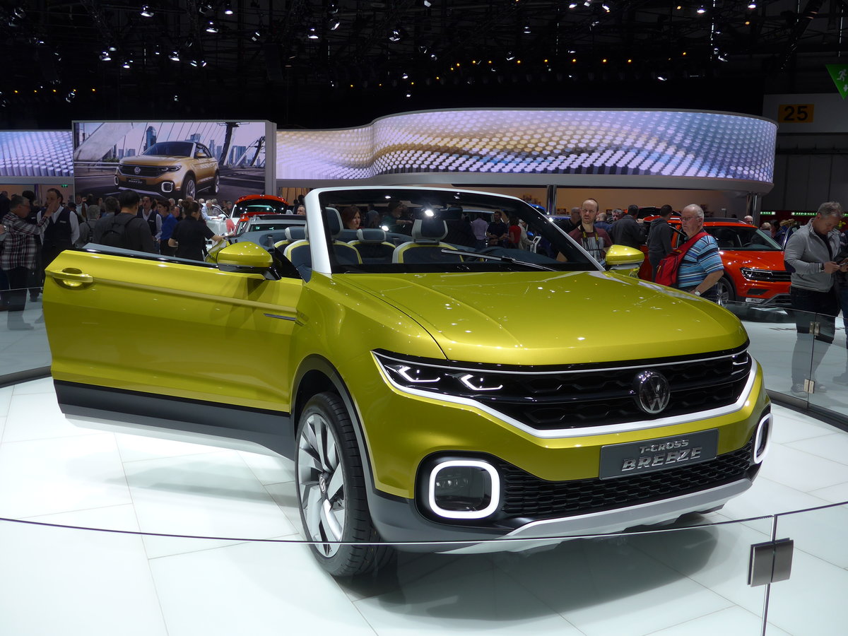 (169'186) - VW T-Cross Breeze am 7. M�rz 2016 im Autosalon Genf