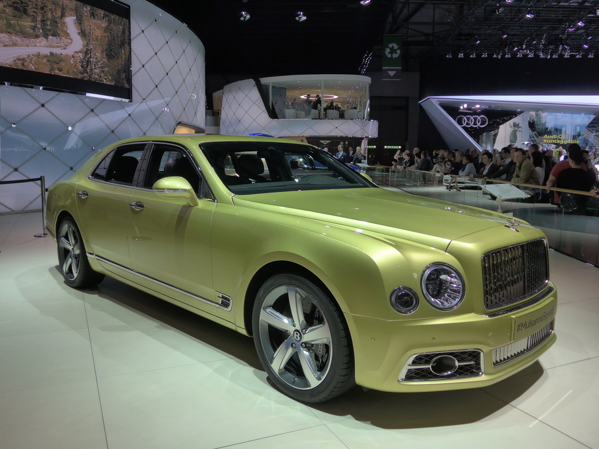 (169'189) - Bentley  Mulsanne Speed  am 7. M�rz 2016 im Autosalon Genf
