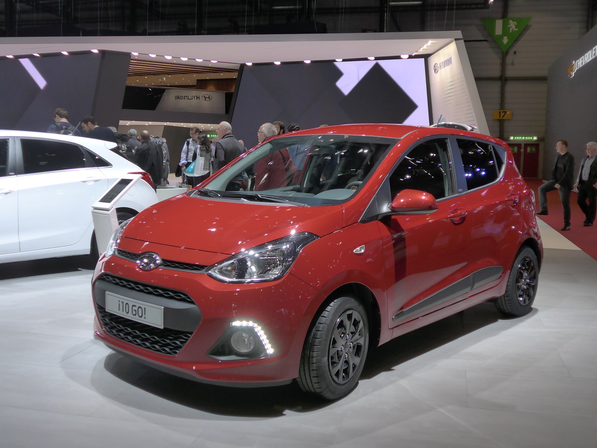 (169'197) - Hyundai i 10 Go! am 7. M�rz 2016 im Autosalon Genf