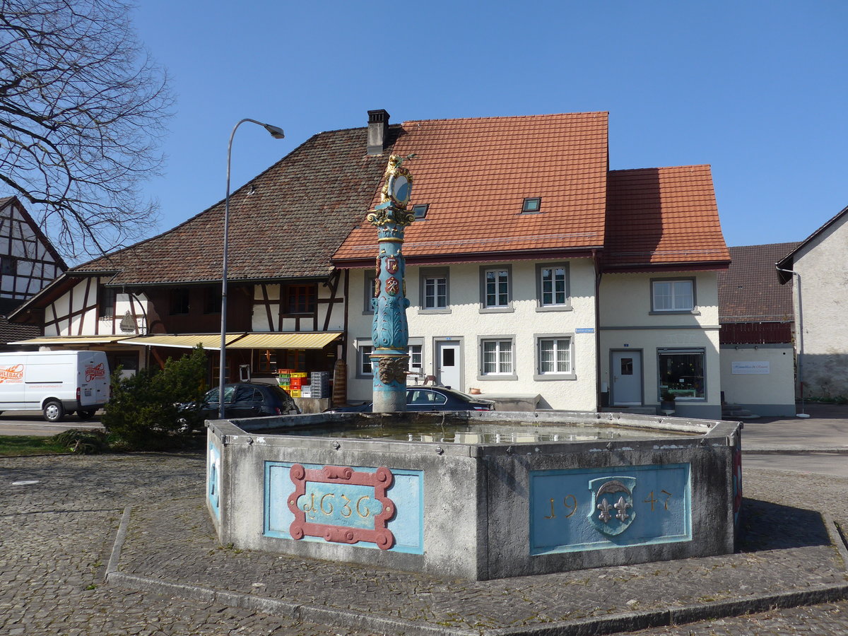 (169'327) - Dorfbrunnen am 19. M�rz 2016 in Stadel