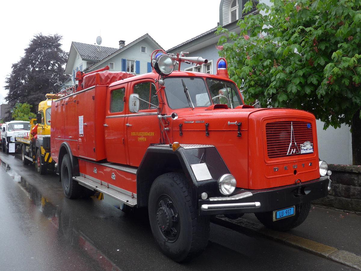 (170'612) - Eidg. Flugzeugwerk, Emmen - LU 937 - Deutz am 14. Mai 2016 in Sarnen, OiO