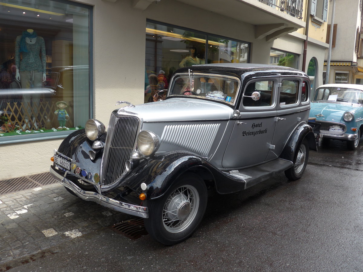 (170'771) - Hotel Brienzerburli, Brienz - BE 46'012 - Jaguar am 14. Mai 2016 in Sarnen, OiO