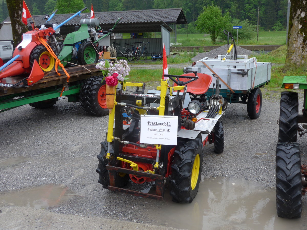 (171'448) - Bucher - BE 17'917 - am 28. Mai 2016 beim Bahnhof Boltigen