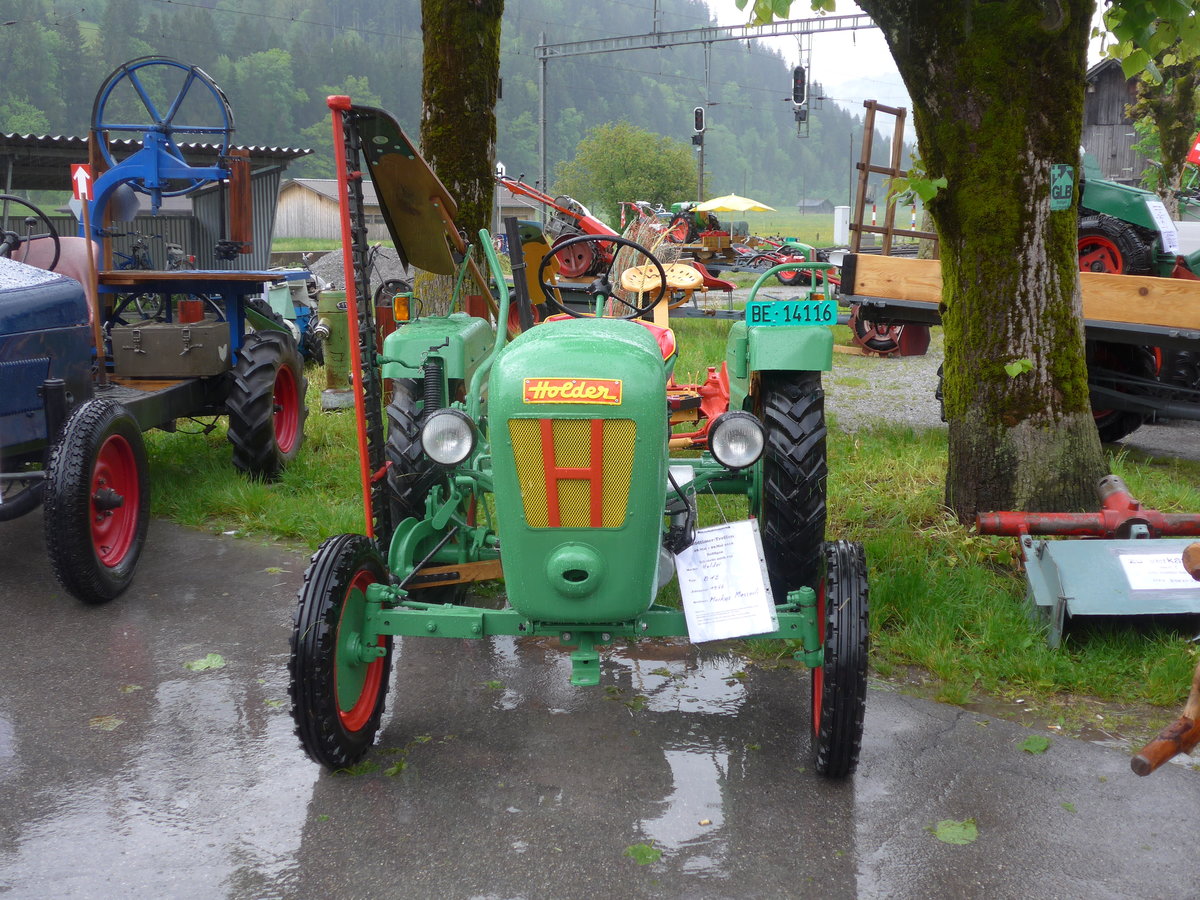 (171'463) - Holder - BE 14'116 - am 28. Mai 2016 beim Bahnhof Boltigen