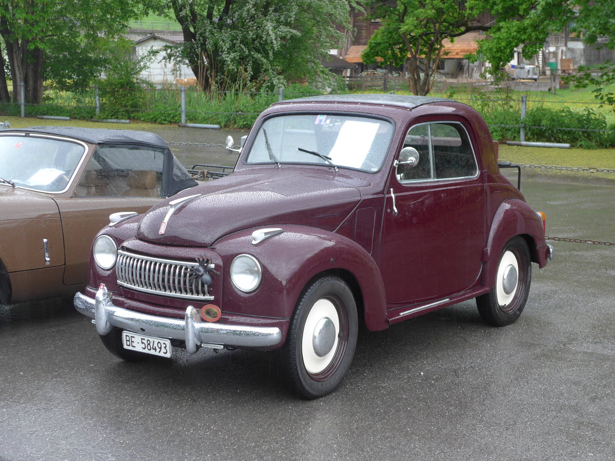 (171'482) - Fiat - BE 58'493 - am 28. Mai 2016 beim Bahnhof Boltigen