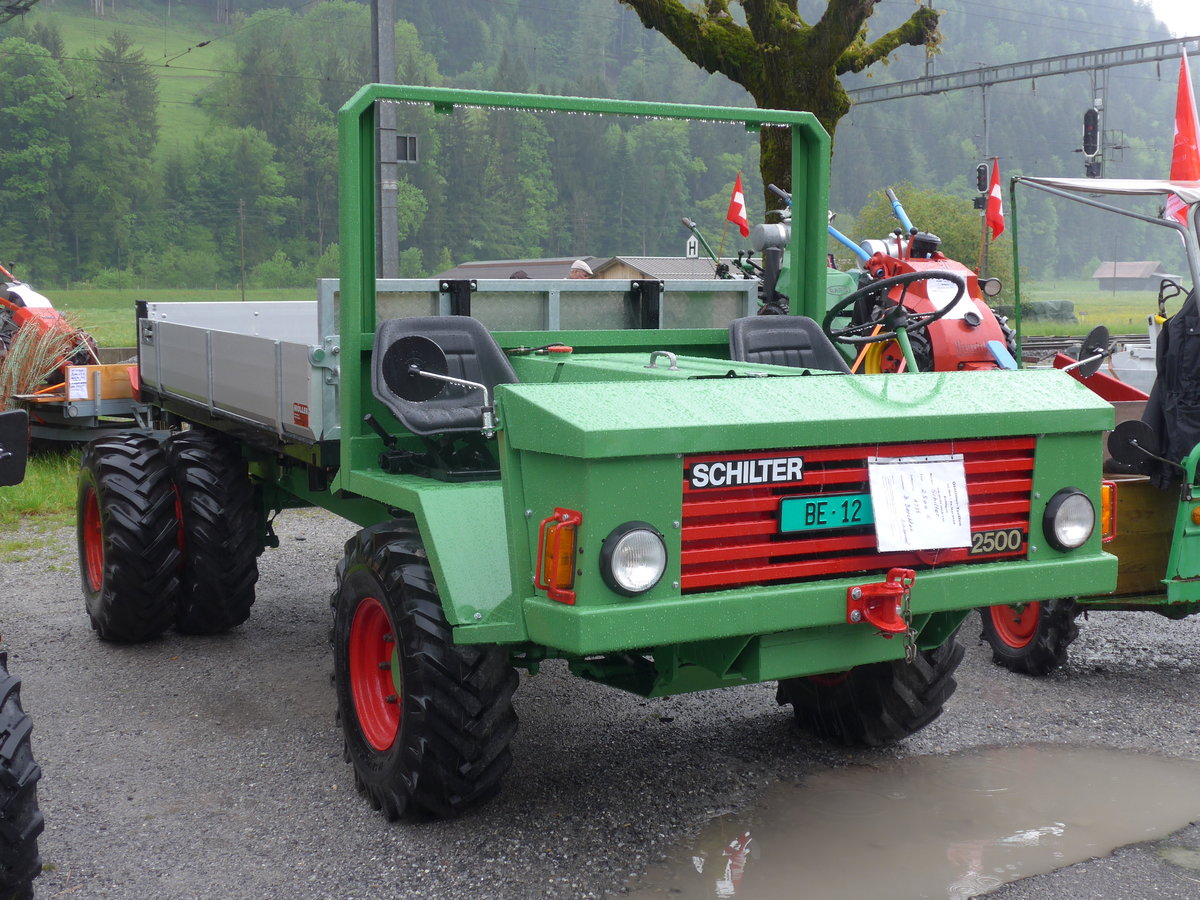 (171'483) - Schilter - BE 12 - am 28. Mai 2016 beim Bahnhof Boltigen