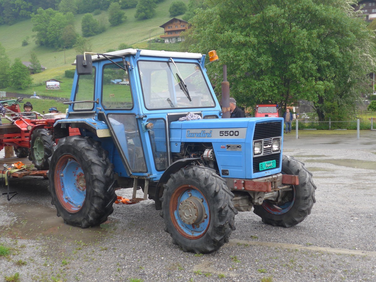 (171'497) - Landini - BL 80'827 - am 28. Mai 2016 beim Bahnhof Boltigen