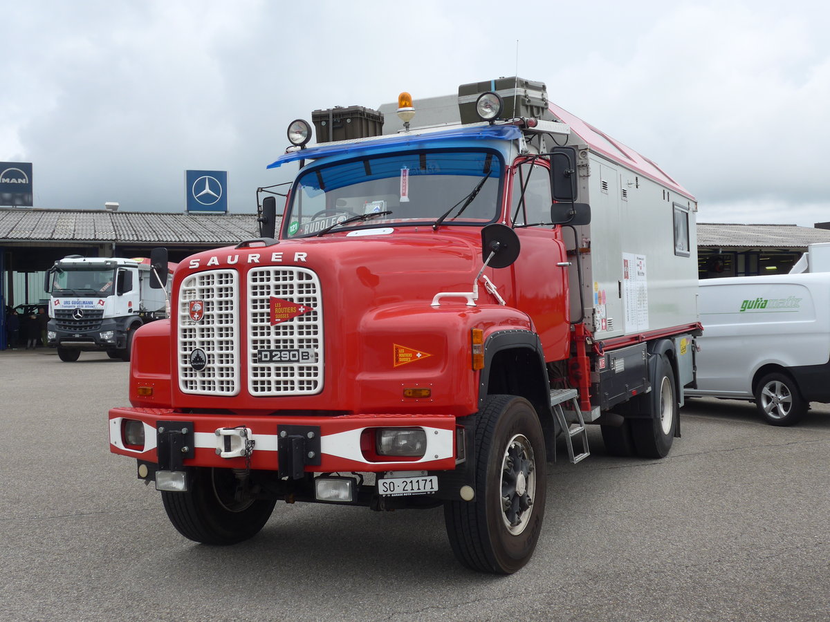 (171'594) - Saurer - SO 21'171 - am 4. Juni 2016 in Lyssach, Garage Lorenz