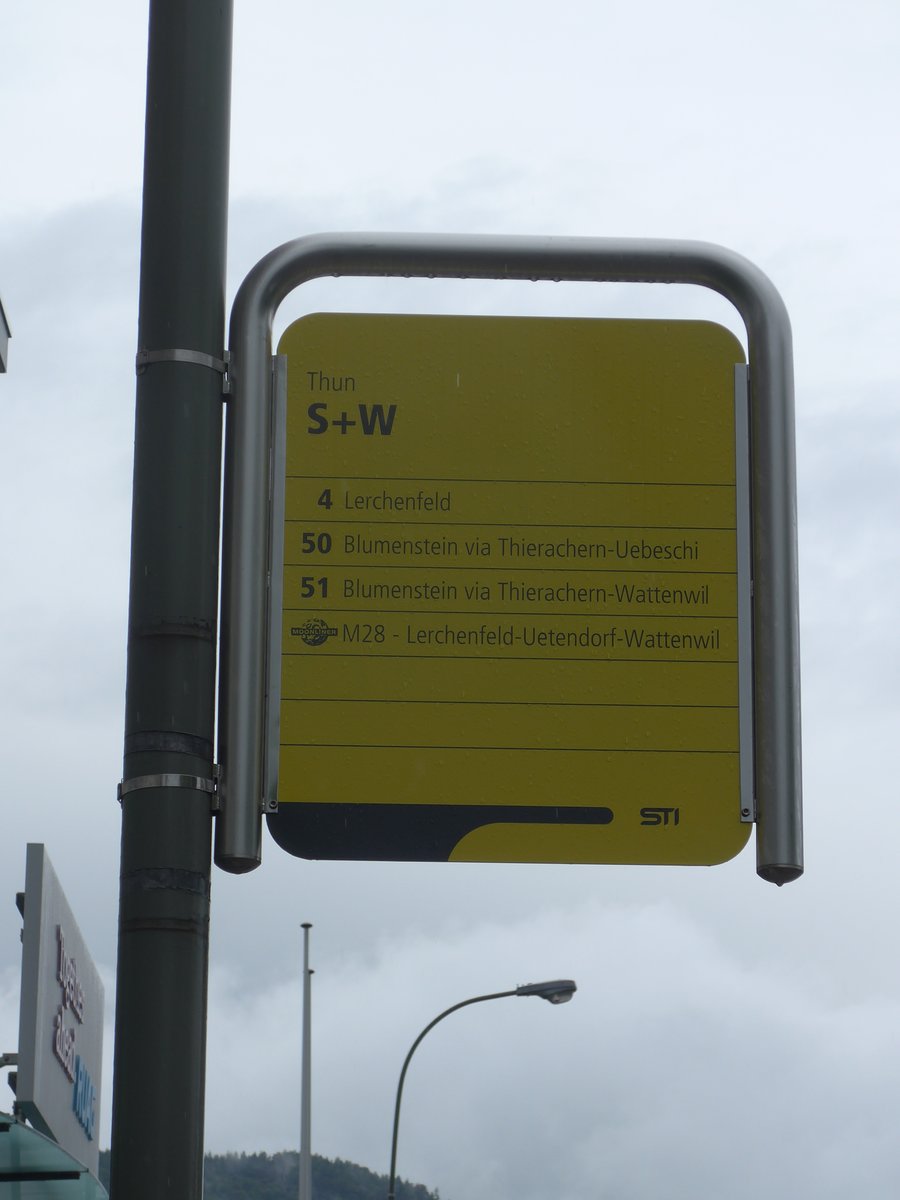 (171'920) - STI-Haltestelle - Thun, S+W - am 19. Juni 2016