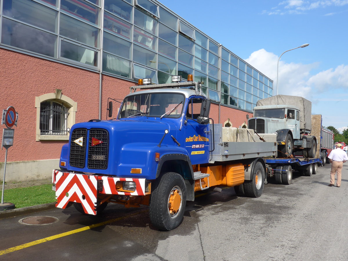 (171'971) - Barras, Martigny - Nr. 44/FR 2677 U - Saurer am 25. Juni 2016 in Aigle, Saurertreffen
