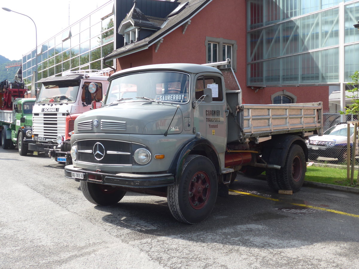 (171'975) - Cuagnier, Yvonand - VD 303 U - Mercedes am 25. Juni 2016 in Aigle, Saurertreffen