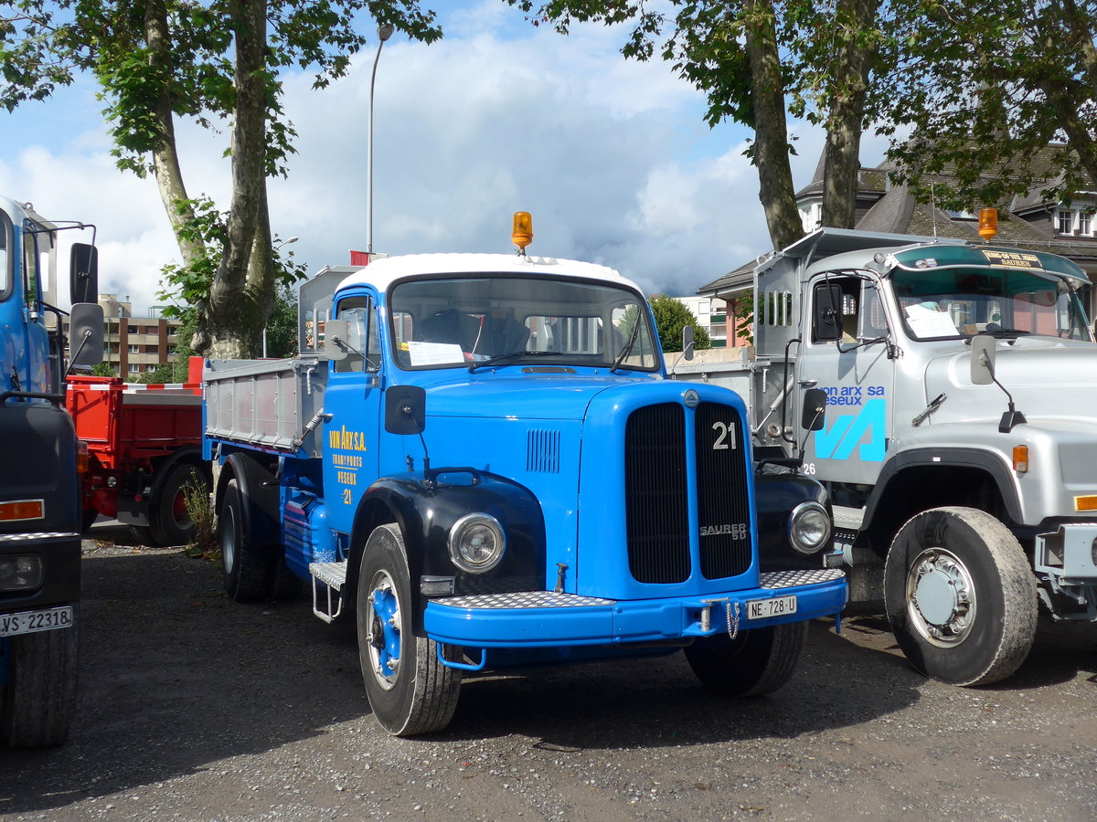 (171'982) - von Arx, Peseux - Nr. 21/NE 728 U - Saurer am 25. Juni 2016 in Aigle, Saurertreffen