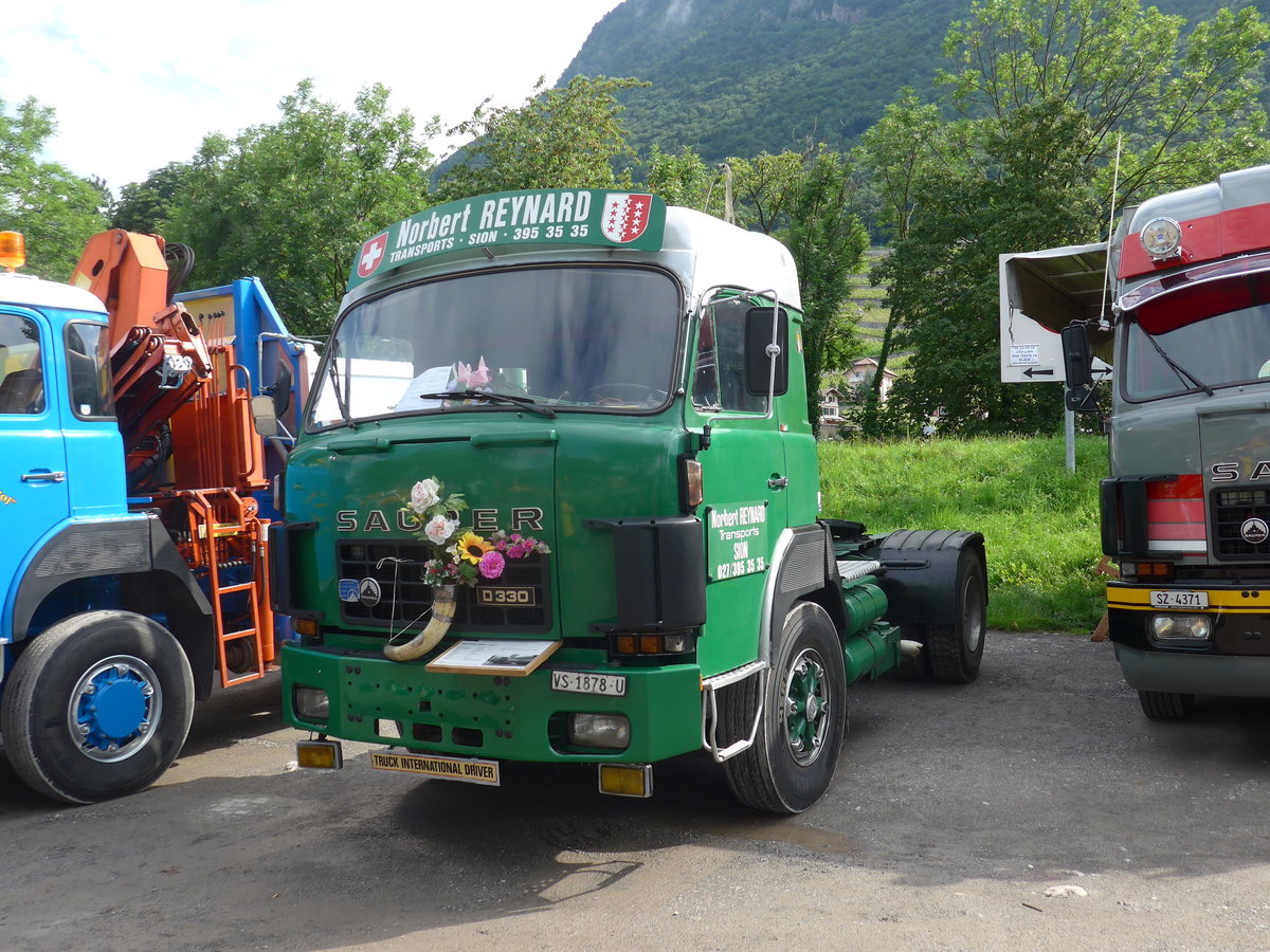(172'008) - Reynard, Sion - VS 1878 U - Saurer am 25. Juni 2016 in Aigle, Saurertreffen
