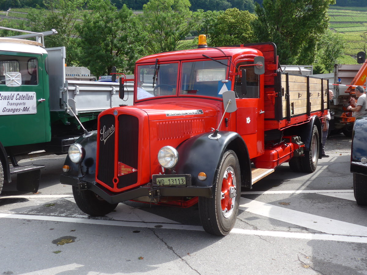 (172'010) - Saurer - VD 13'113 - am 25. Juni 2016 in Aigle, Saurertreffen
