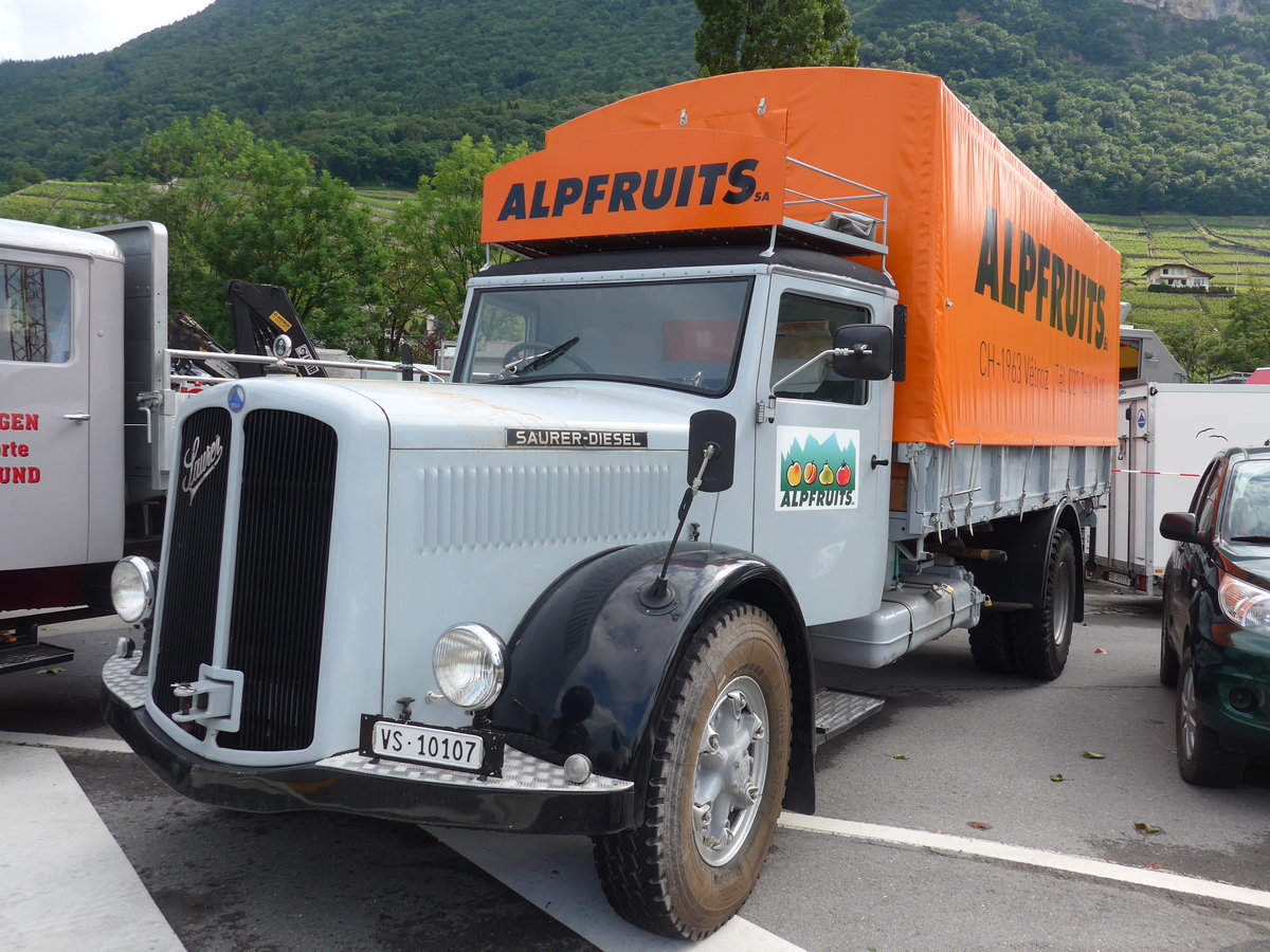 (172'012) - Alpfruits - VS 10'107 - Saurer am 25. Juni 2016 in Aigle, Saurertreffen
