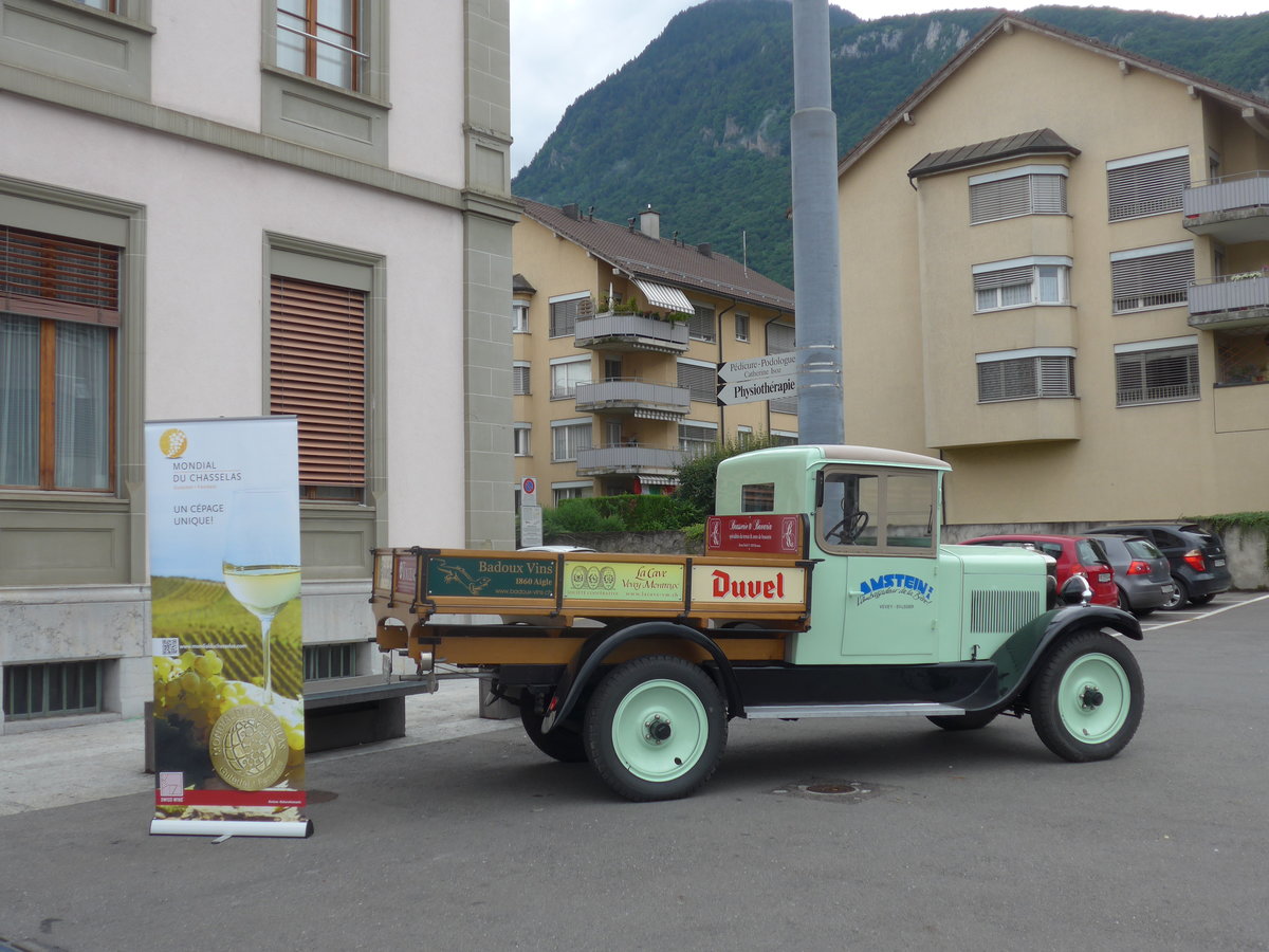 (172'121) - Amstein, Vevey - VD 114'525 - Fiat am 25. Juni 2016 beim Bahnhof Aigle