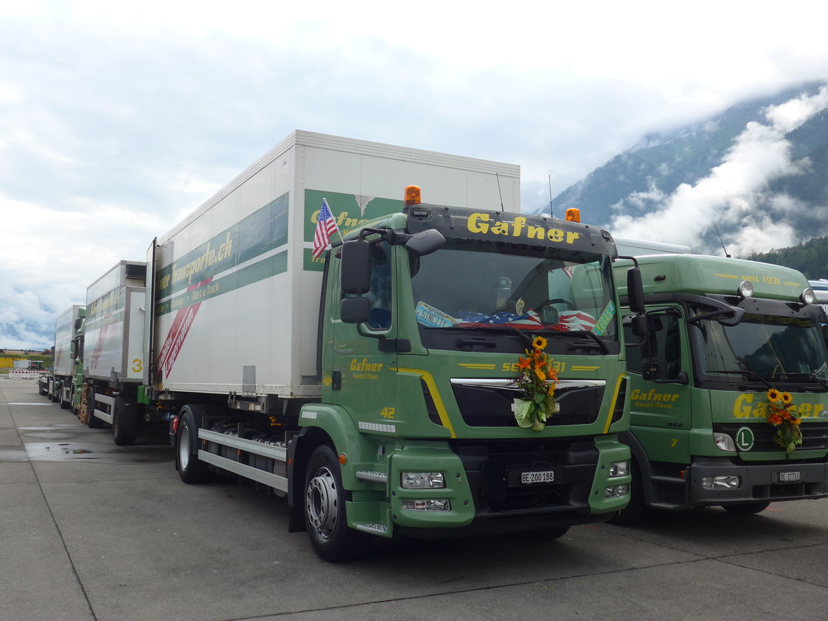 (172'219) - Gafner, Gwatt - Nr. 42/BE 200'188 - MAN am 26. Juni 2016 in Interlaken, Flugplatz