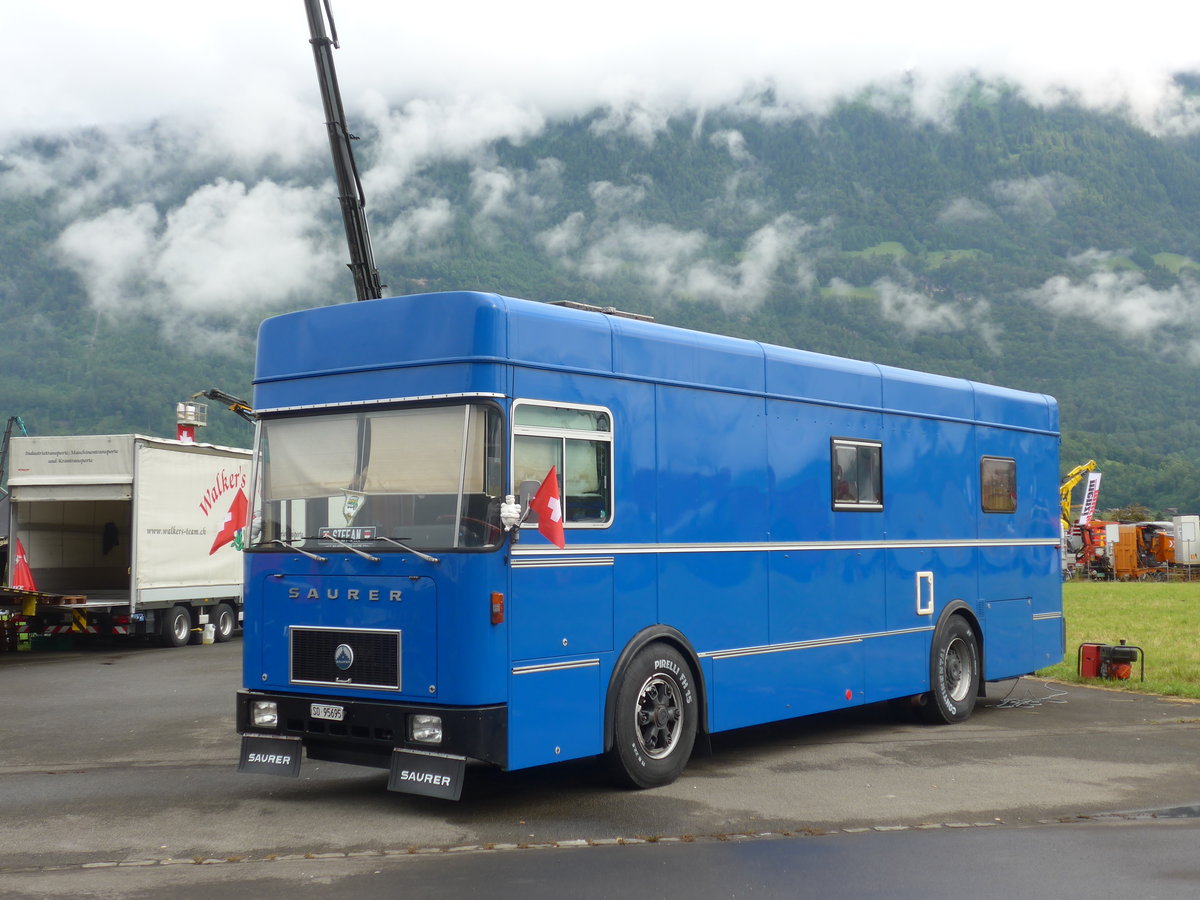 (172'221) - Saurer - SO 95'695 - am 26. Juni 2016 in Interlaken, Flugplatz