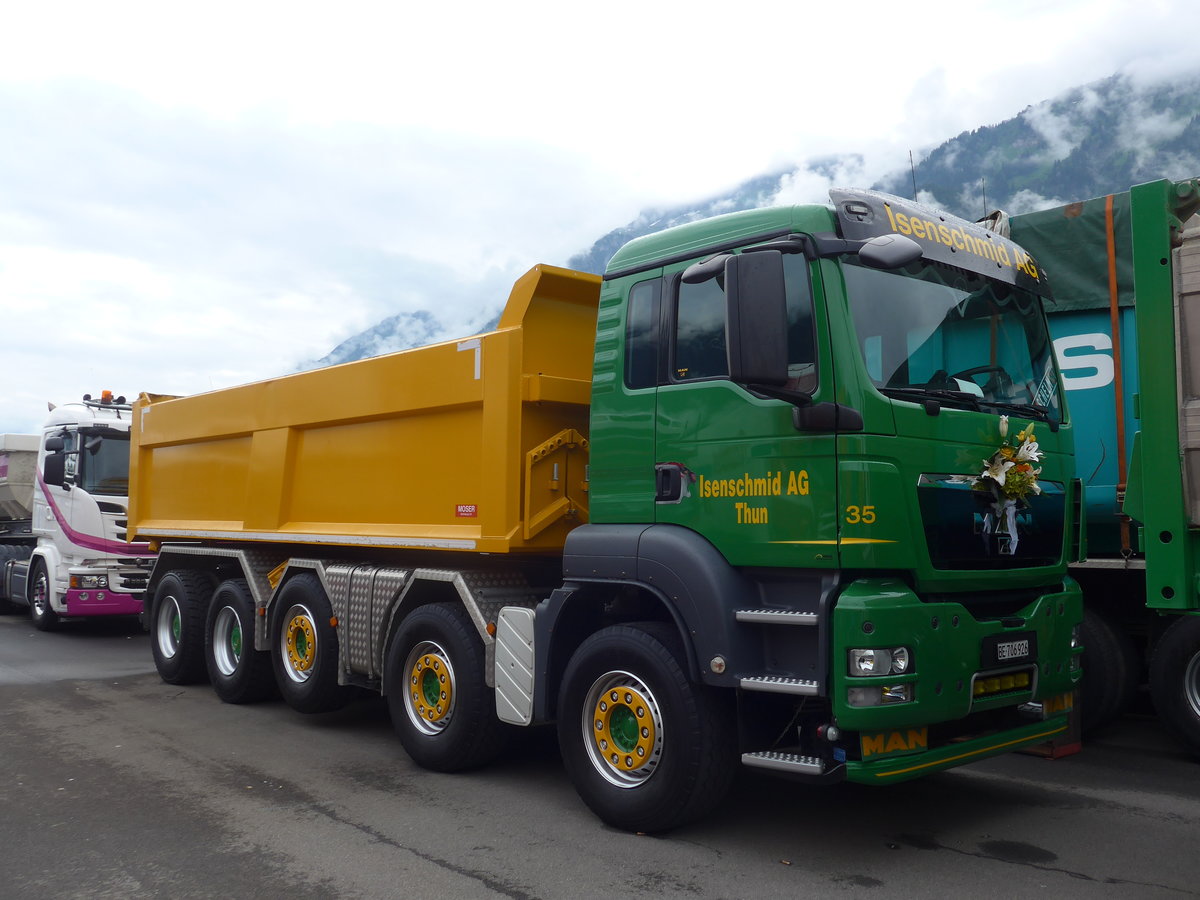 (172'227) - Isenschmid, Thun - Nr. 35/BE 706'926 - MAN am 26. Juni 2016 in Interlaken, Flugplatz