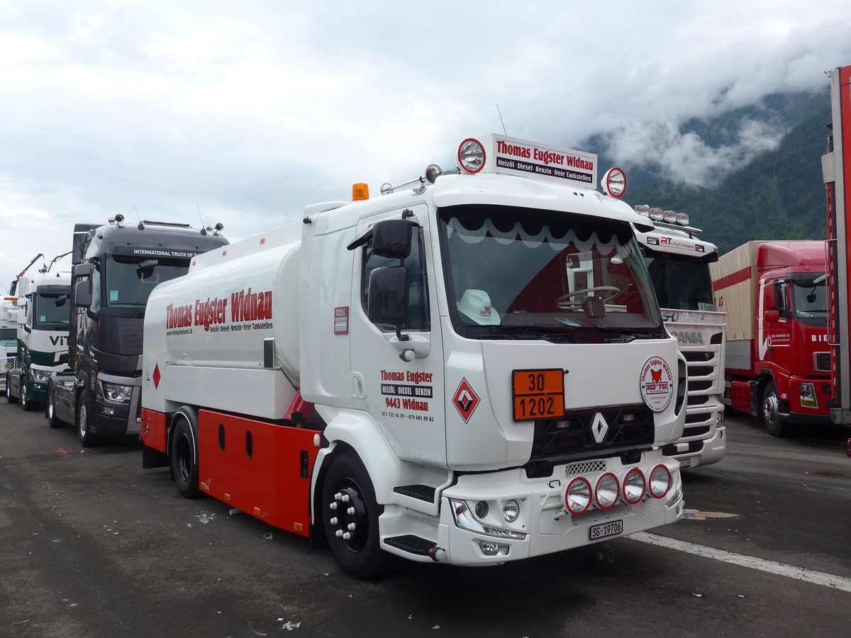 (172'253) - Eugster, Widnau - SG 19'706 - Renault am 26. Juni 2016 in Interlaken, Flugplatz
