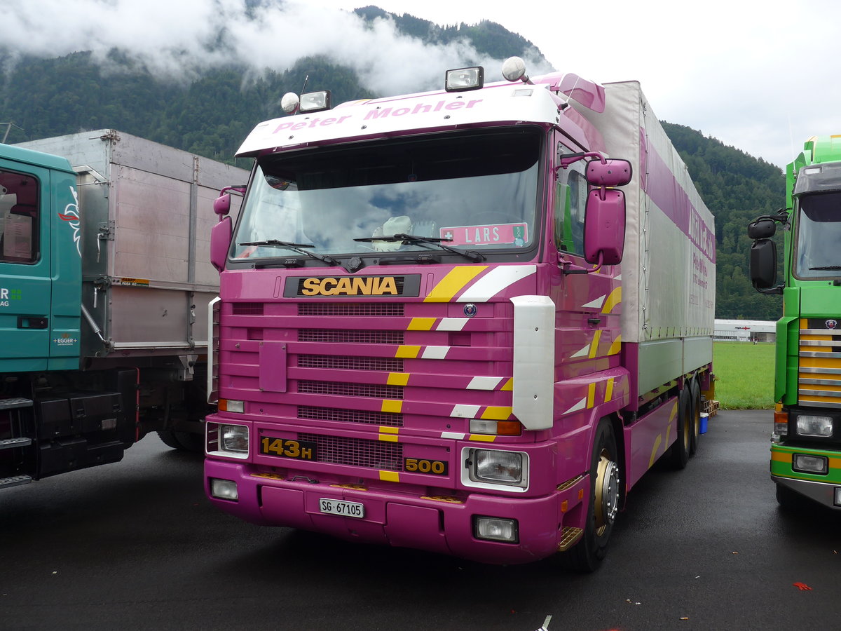 (172'293) - Mohler, Eschenbach - SG 67'105 - Scania am 26. Juni 2016 in Interlaken, Flugplatz