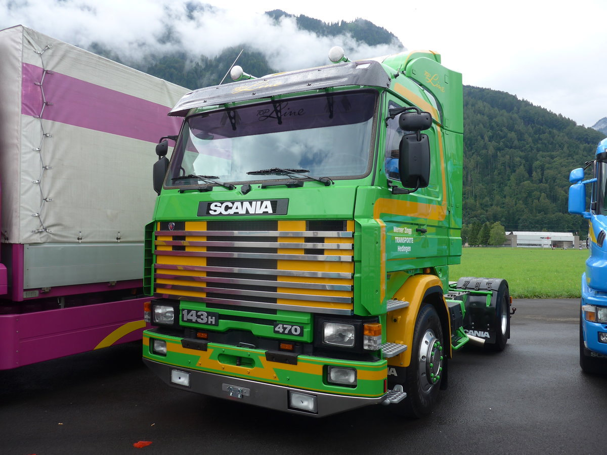 (172'294) - Zingg, Hedingen - Scania am 26. Juni 2016 in Interlaken, Flugplatz