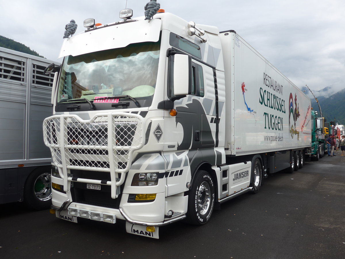 (172'347) - Janser, Tuggen - SZ 73'173 - MAN am 26. Juni 2016 in Interlaken, Flugplatz