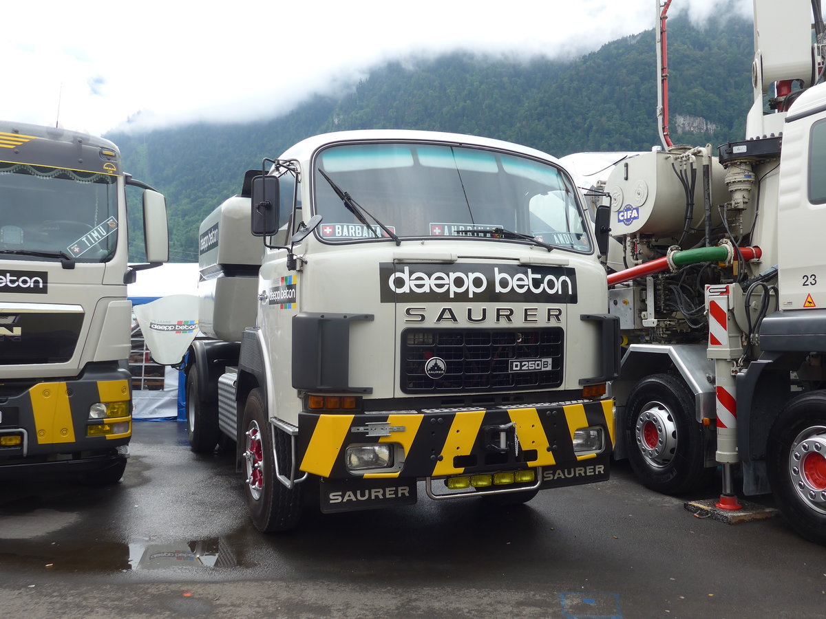 (172'355) - Daepp, Oppligen - Nr. 9 - Saurer am 26. Juni 2016 in Interlaken, Flugplatz