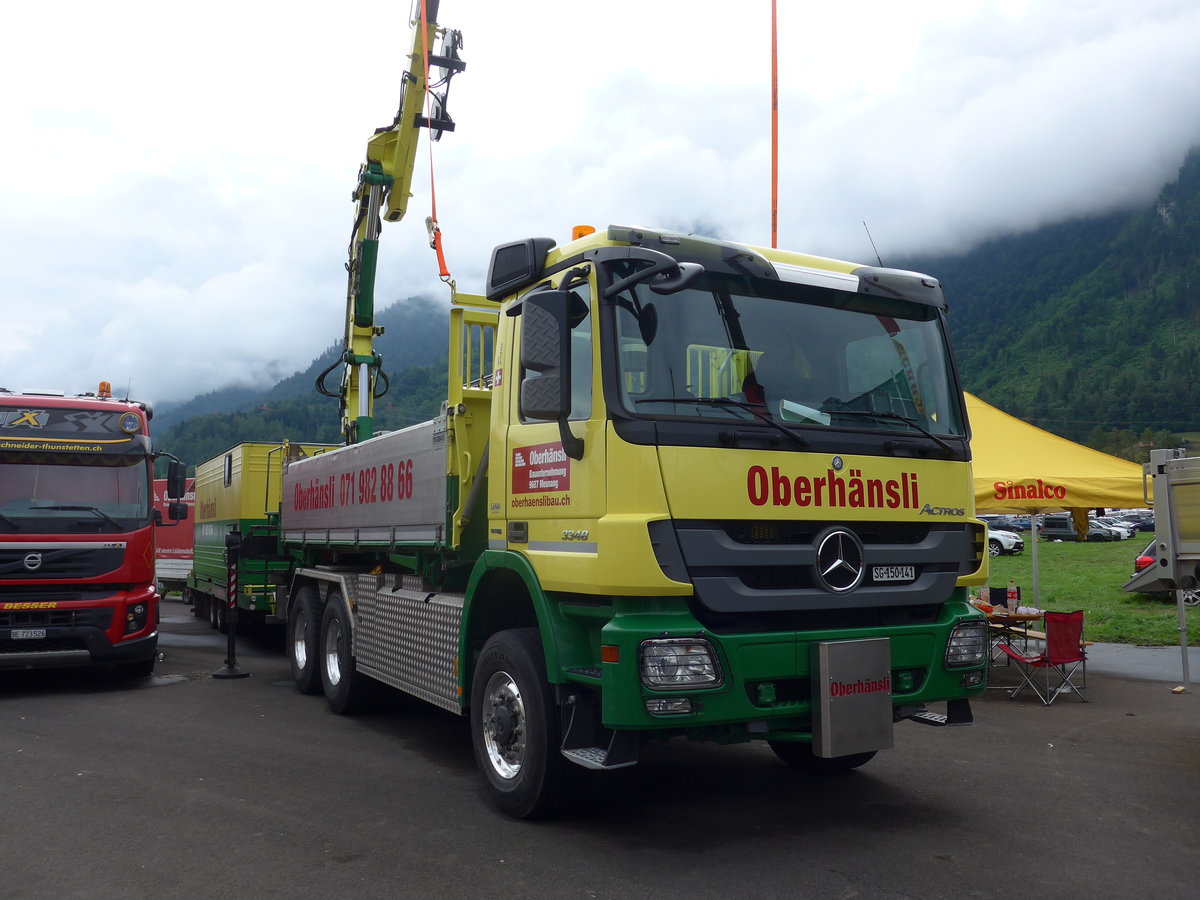 (172'362) - Oberh�nsli, Mosnang - SG 150'141 - Mercedes am 26. Juni 2016 in Interlaken, Flugplatz