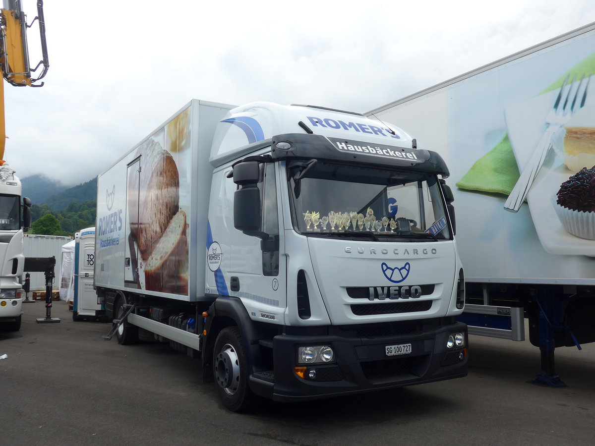 (172'371) - Romer's, Benken - Nr. 7/SG 100'727 - Iveco am 26. Juni 2016 in Interlaken, Flugplatz