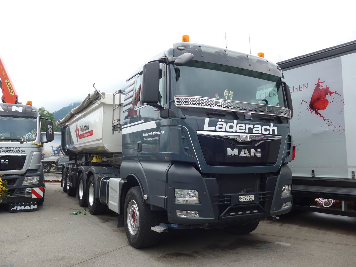 (172'379) - L�derach, Worb - BE 270'261 - MAN am 26. Juni 2016 in Interlaken, Flugplatz