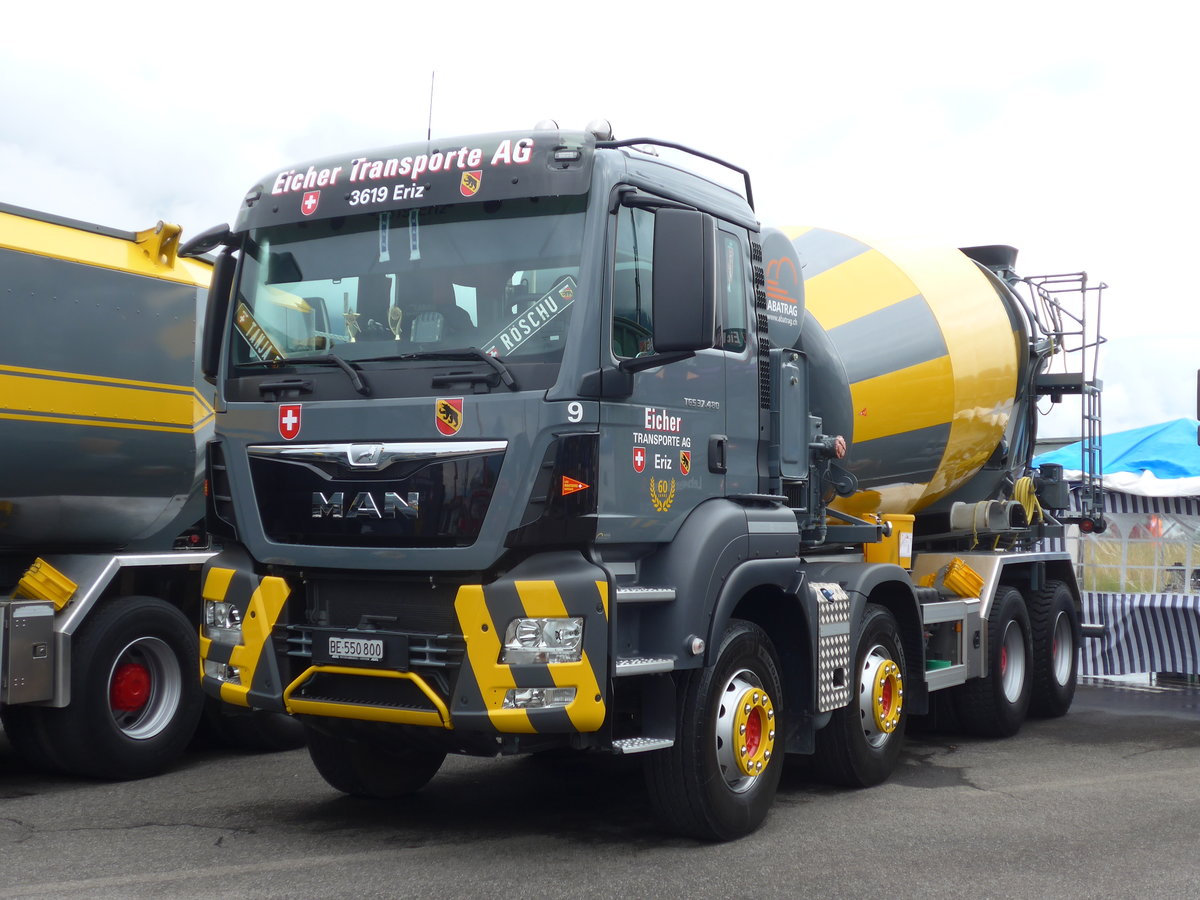 (172'386) - Eicher, Eriz - Nr. 9/BE 550'800 - MAN am 26. Juni 2016 in Interlaken, Flugplatz